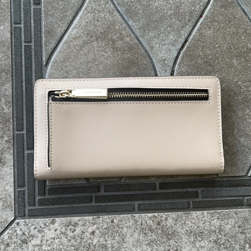 Kate Spade Staci Colorblock Large Slim Bifold Wallet - Picture 5 of 16